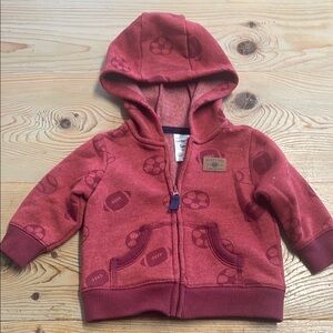Carter's Red Cozy Sweatshirt Hoodie